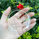 Baby's First Christmas Clear Pendant Ornament