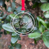 Baby's First Christmas Clear Pendant Ornament