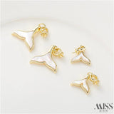 18ct Whale Tail Sea Shell Pendant Charm DIY Bracelet Necklace Materials