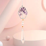 Amethyst Tree of Life Pendant Door Curtain Decoration