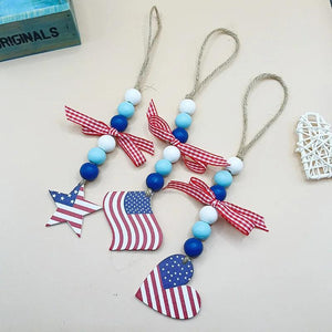 Independence Beaded Tassel Prayer Beads Wall Decoration DIY Home Farmhouse Style