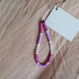 Custom Ceramic Letter Beaded Phone Chain Keychain