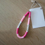 Custom Ceramic Letter Beaded Phone Chain Keychain