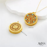 Ancient Hollowed Out Wufu Pendant DIY Sweater Chain Necklace