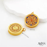 Ancient Hollowed Out Wufu Pendant DIY Sweater Chain Necklace