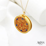 Ancient Hollowed Out Wufu Pendant DIY Sweater Chain Necklace
