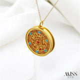 Ancient Hollowed Out Wufu Pendant DIY Sweater Chain Necklace