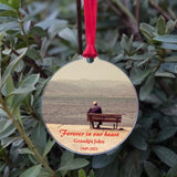 Grandpa Memorial Gift Photo Ornaments Charm Acrylic Pendant Opa Picture