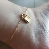 Lucky Lock Anklets Jewelry for Women Rome Number Leg Anklet Nameplate