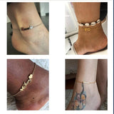Personalized Stainless Steel Anklet with Lucky Number