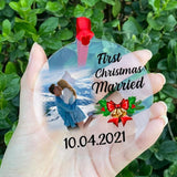 First Christmas Married Couple Personalized Tree Decoration