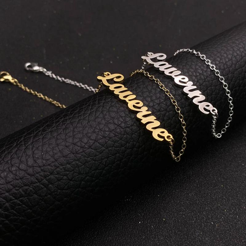 Custom Name Anklet Stainless Steel Women's Jewelry Gift