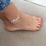 Personalized Name Stainless Steel Anklet For Women Men