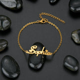 Personalized Name Stainless Steel Anklet For Women Men
