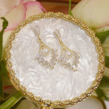 Crystal CZ Tassel Earring 14k Plated for Women