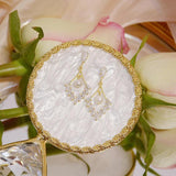 Crystal CZ Tassel Earring 14k Plated for Women