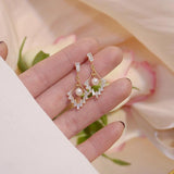 Crystal CZ Tassel Earring 14k Plated for Women