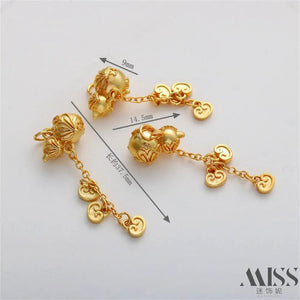 Matte Butterfly Gourd Yuanbao Pendant DIY Bracelet Necklace Accessories