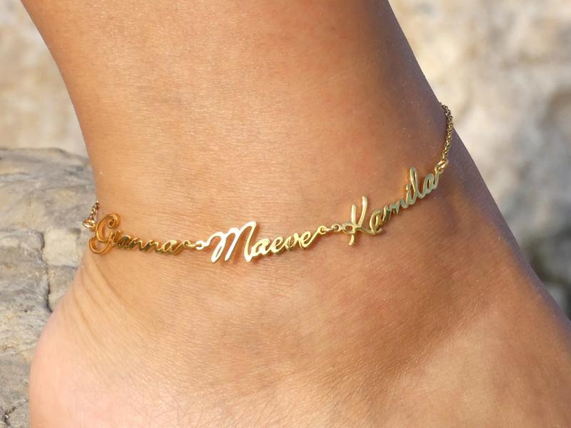 Personalized Anklet Stainless Steel Bohemian Beach Jewelry