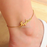 Personalized Stainless Steel Name Anklet Foot Chain