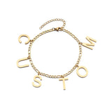 Atoztide Personalized Name Anklet Thick NK Leg Chain Letter Jewelry