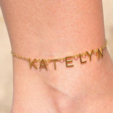 Personalized Letter Name Anklet Chain Stainless Steel Jewelry