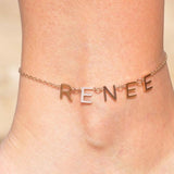 Personalized Letter Name Anklet Chain Stainless Steel Jewelry