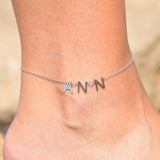 Personalized Letter Name Anklet Chain Stainless Steel Jewelry