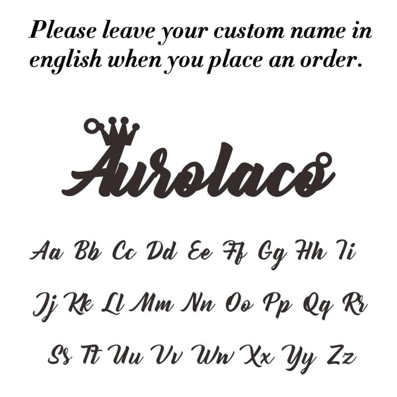Name Anklet Personality Crown Stainless Steel Nameplate Anklet