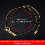 Personalized Stainless Steel Anklet Foot Chain Jewelry