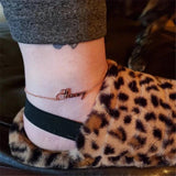 Personalized Anklet Leg Chain Stainless Steel Charms Gift