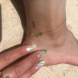 Personalized Anklet Leg Chain Stainless Steel Charms Gift
