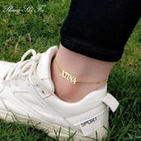 Anklet Figr Chain Jewelry Name Anklet Foot Jewelry Beach Jewelry Summer