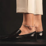 Custom Old English Name Anklet Stainless Steel Personalized Feet Jewelry