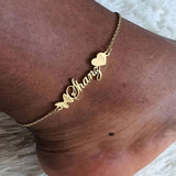 Stainless Steel Name Anklet Personalized Adjustable Anklets