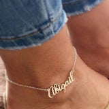 Personalized Stainless Steel Anklet for Women - Beach Jewelry