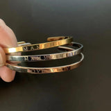Custom Engraved Name Bracelet Stainless Steel Personalized Jewelry