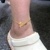 Crown Anklet Personalized Stainless Steel Summer Layered Anklet