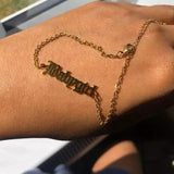 VishowCo Stainless Steel Personalized Anklet for Women