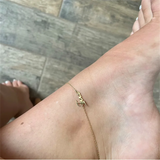 Stainless Steel Name Anklet for Women - Personalized O Chain Anklet