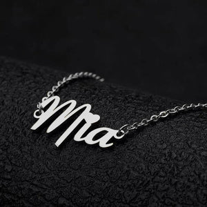 Bohemian Style Stainless Steel Name Anklet for Women