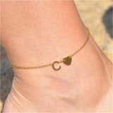 Personalized Name Anklets For Women Stainless Steel Colour Cable Chain