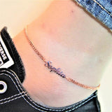 Personalized Letter Anklet for Women Stainless Steel Gift Femme