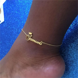 Anklet for Women Personalized Stainless Steel Chain Anklets Bracelet Silver