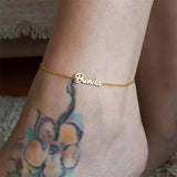 Personalized Name Anklets for Women