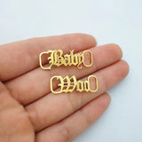 Custom Stainless Steel Babygirl Shoe-Buckle Charm