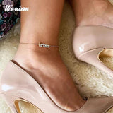 Customized Stainless Steel Name Anklet for Her
