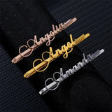 Stainless Steel Hair Clips Letters Word Hairpin