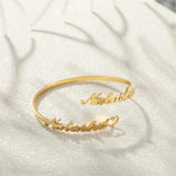 Personalized Stainless Steel Bangle with Heart Bracelet for Couples