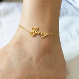 Stainless Steel Name Anklet Personalized Jewelry